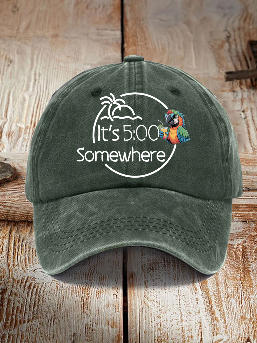 Unisex Its 5 O'clock Somewhere Hat