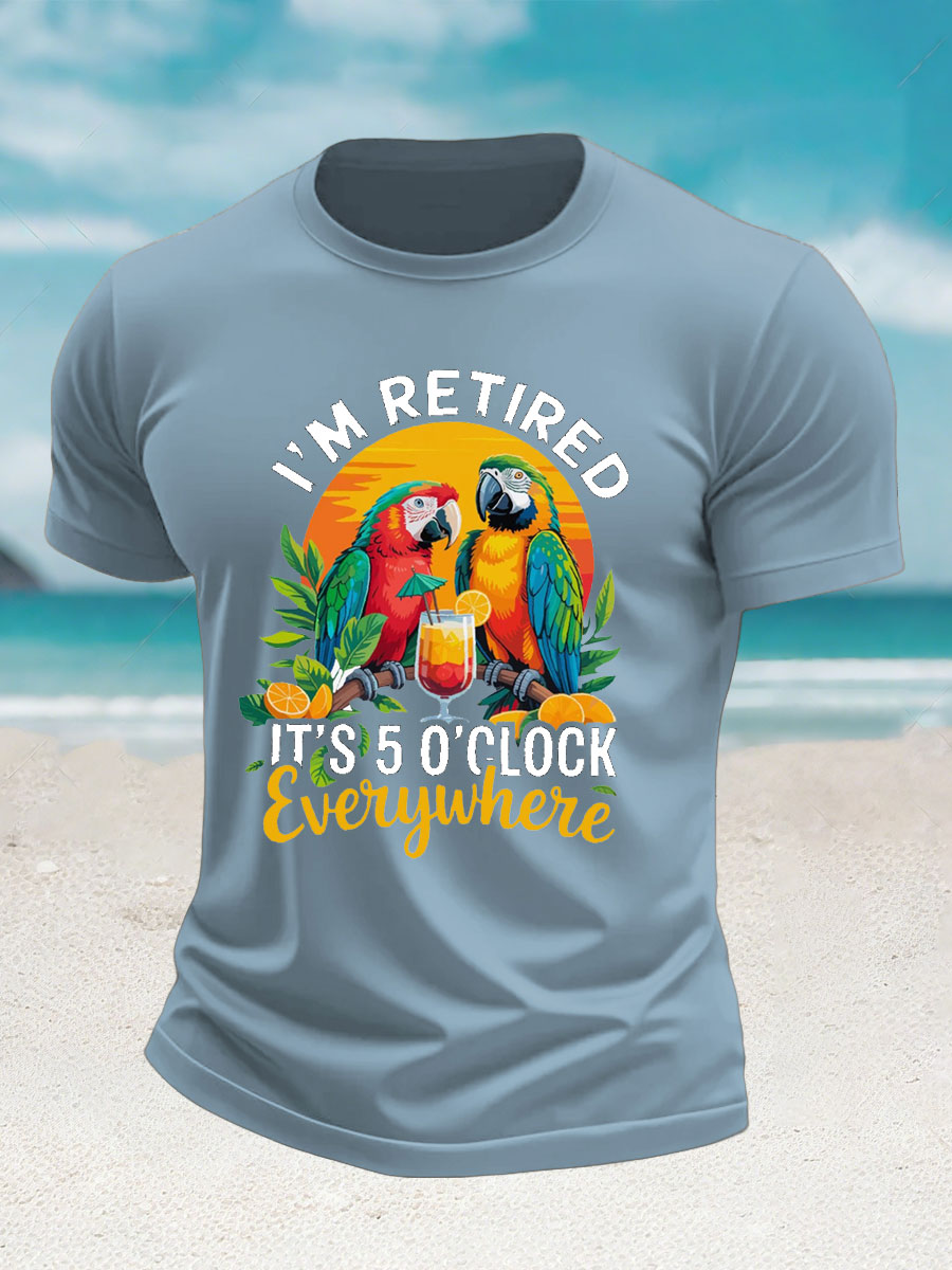 Men's imitation cotton short-sleeved T-shirt