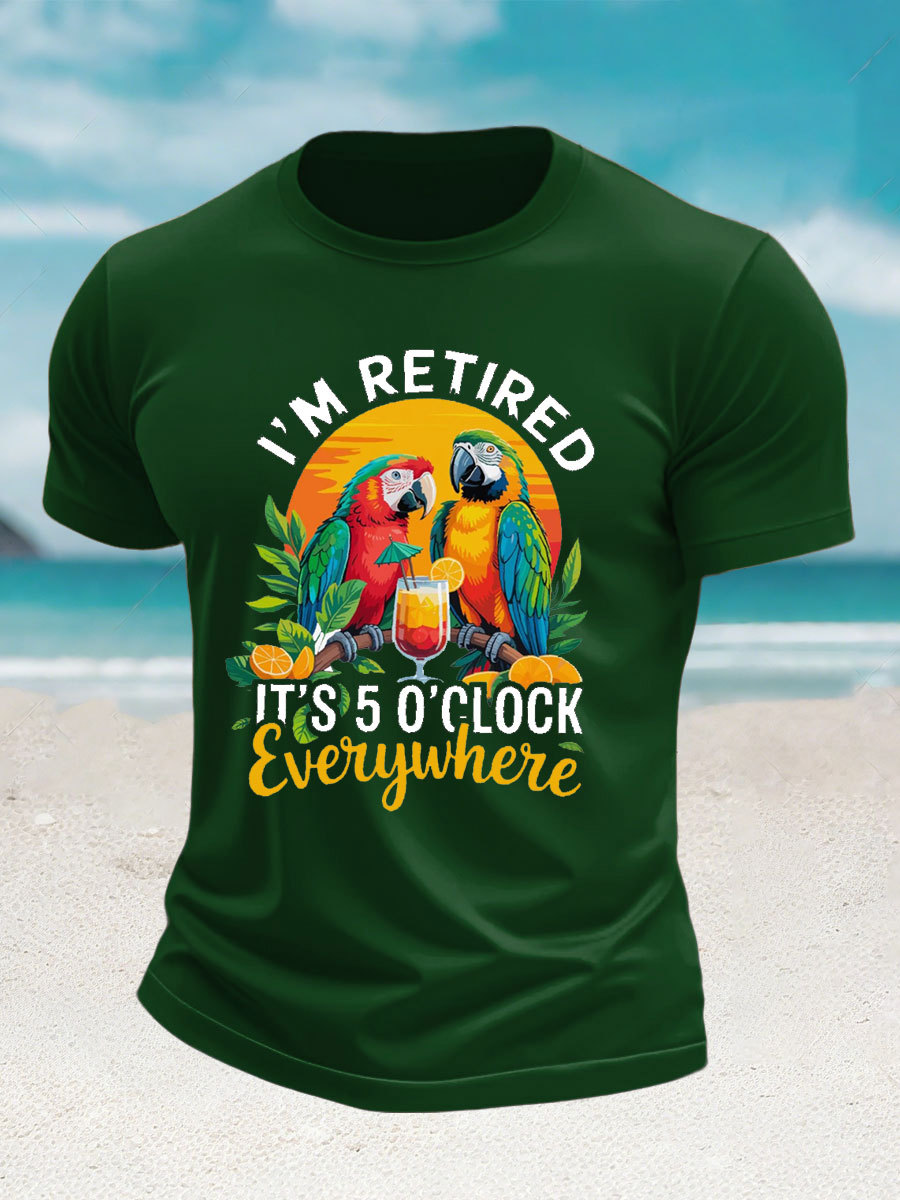 Men's imitation cotton short-sleeved T-shirt