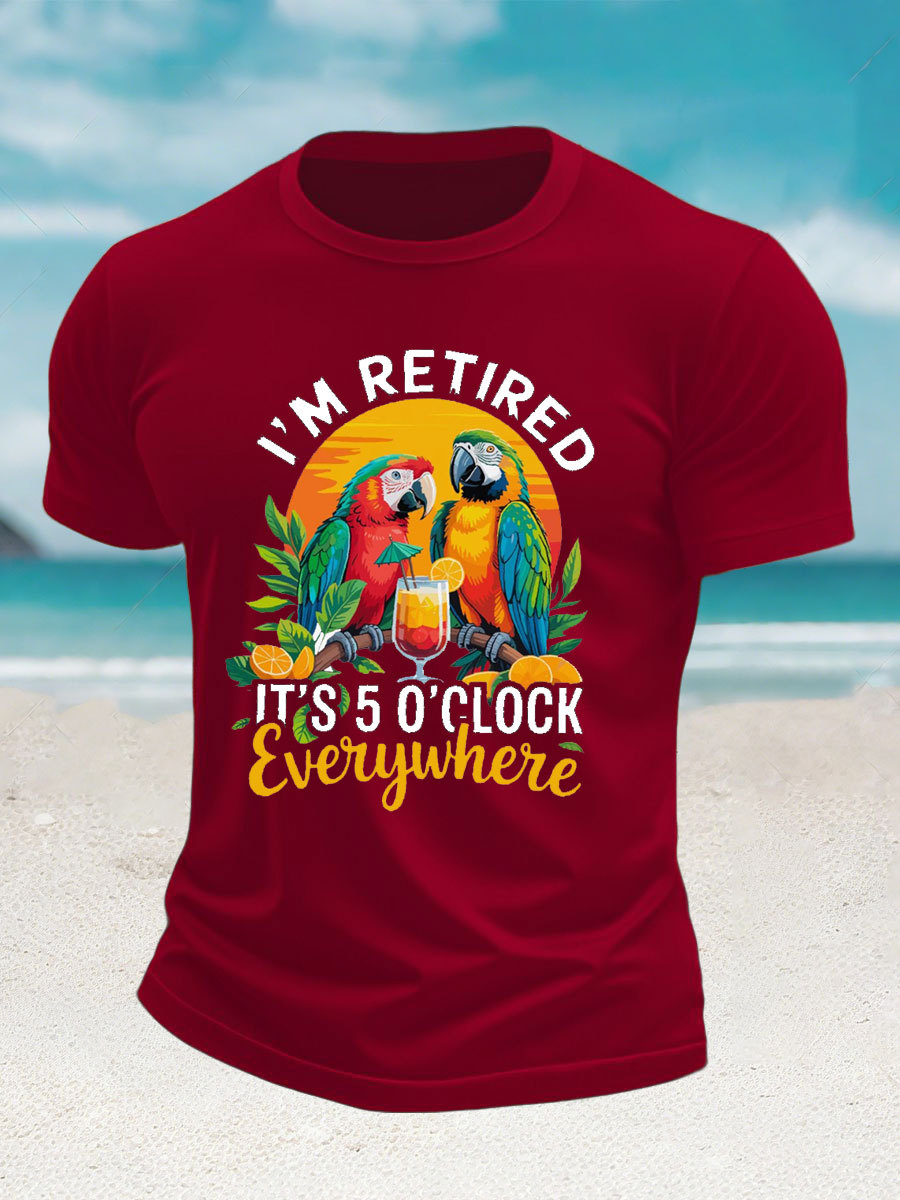 Men's imitation cotton short-sleeved T-shirt