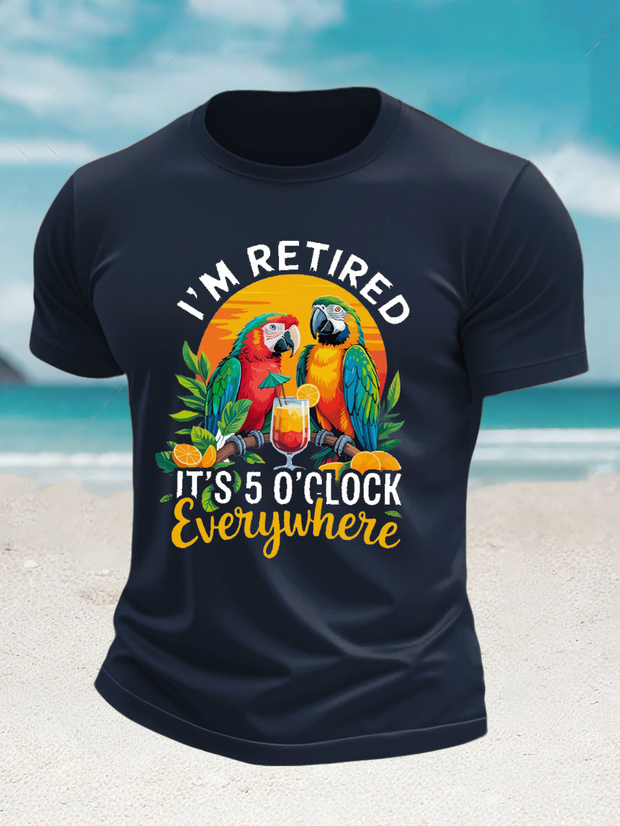 Men's imitation cotton short-sleeved T-shirt