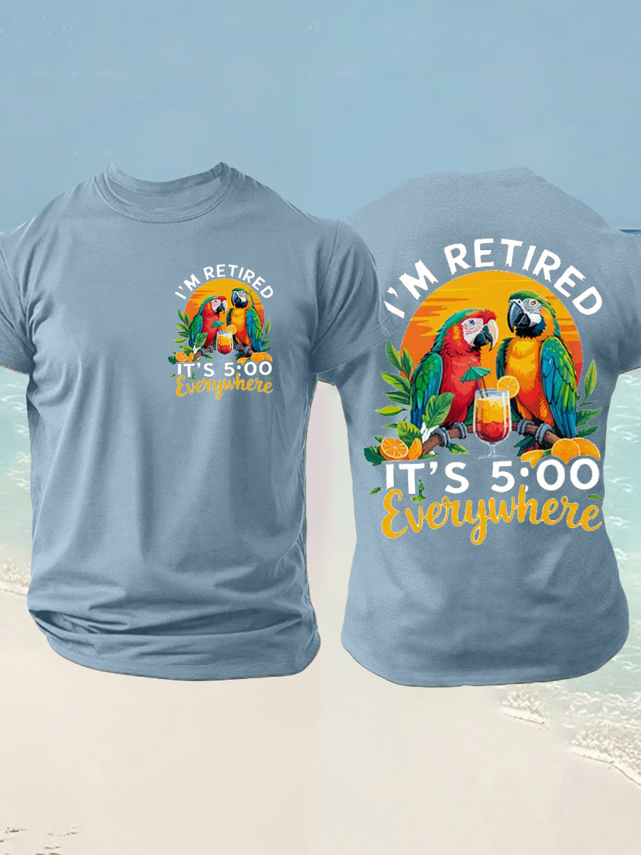 Men's imitation cotton short-sleeved T-shirt