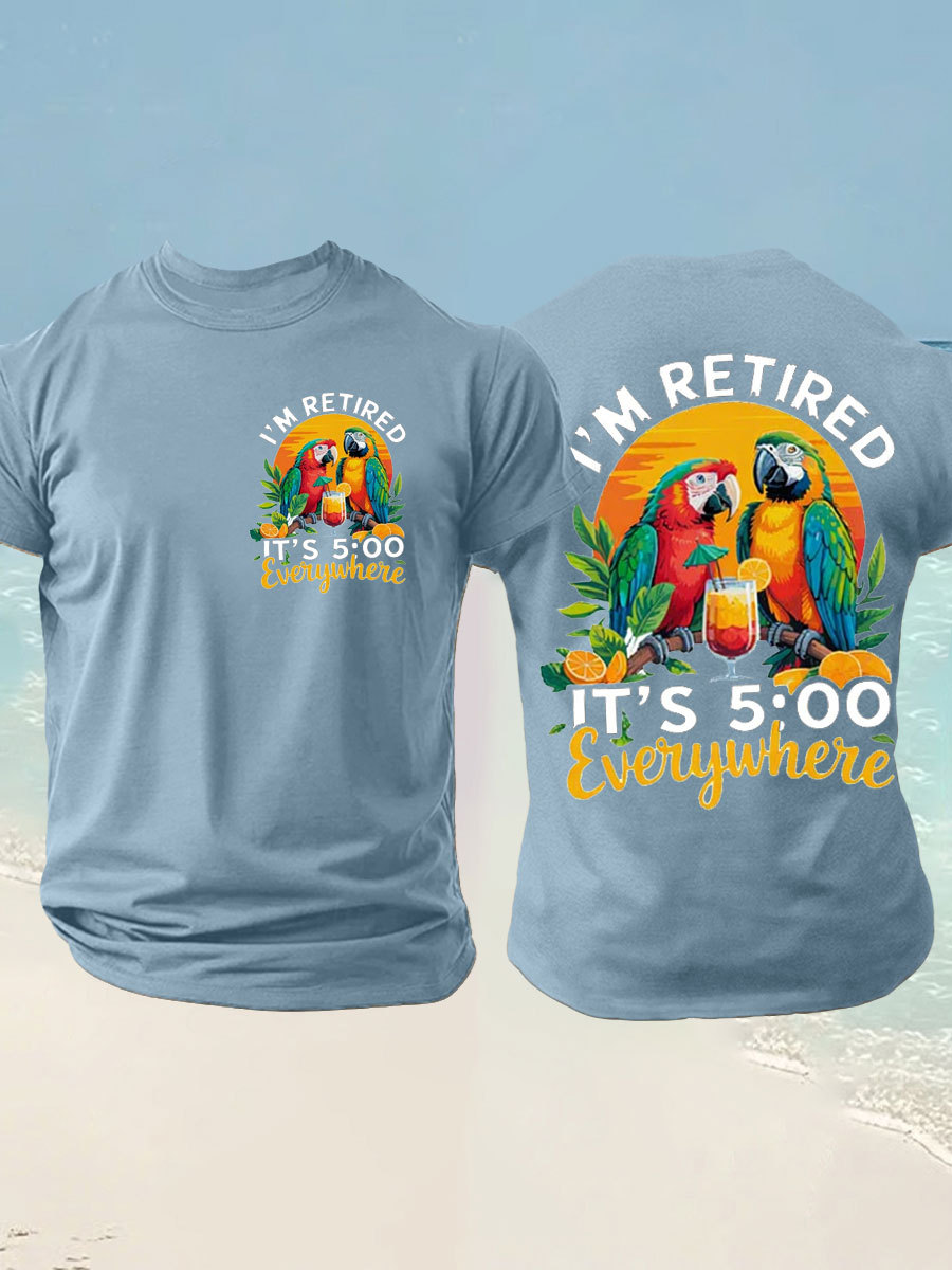 Men's imitation cotton short-sleeved T-shirt