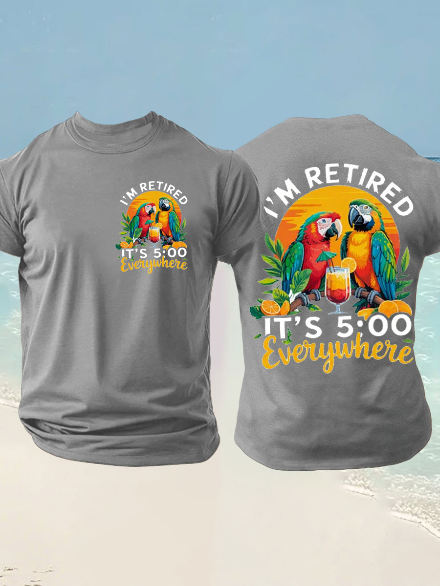 Men's imitation cotton short-sleeved T-shirt