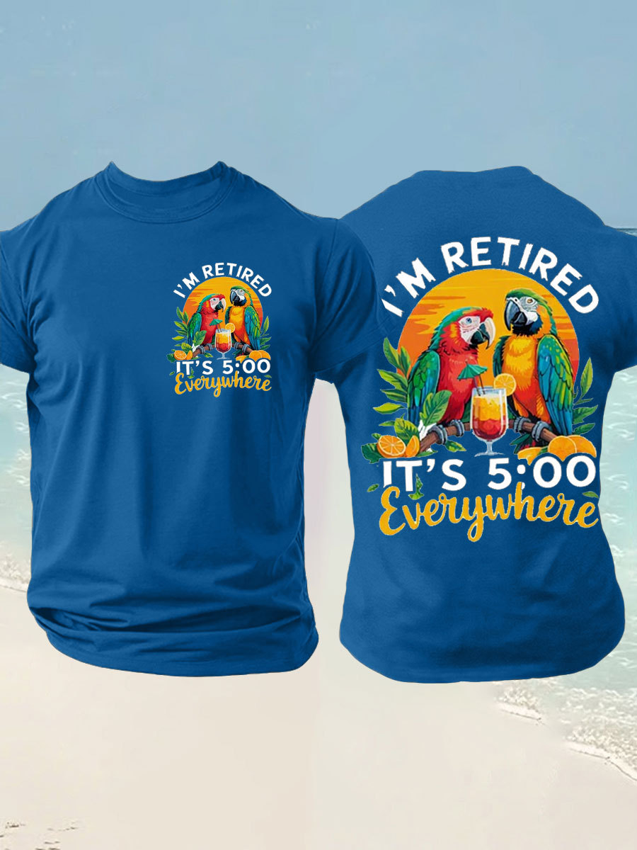 Men's imitation cotton short-sleeved T-shirt