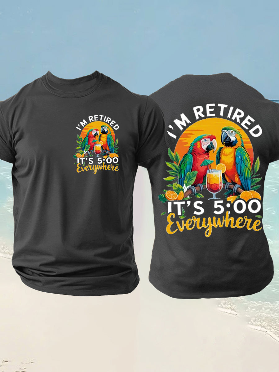 Men's imitation cotton short-sleeved T-shirt