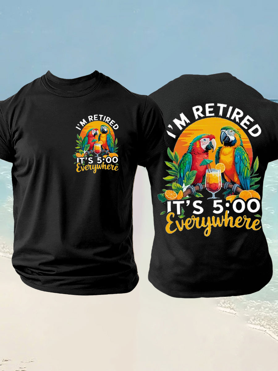 Men's imitation cotton short-sleeved T-shirt