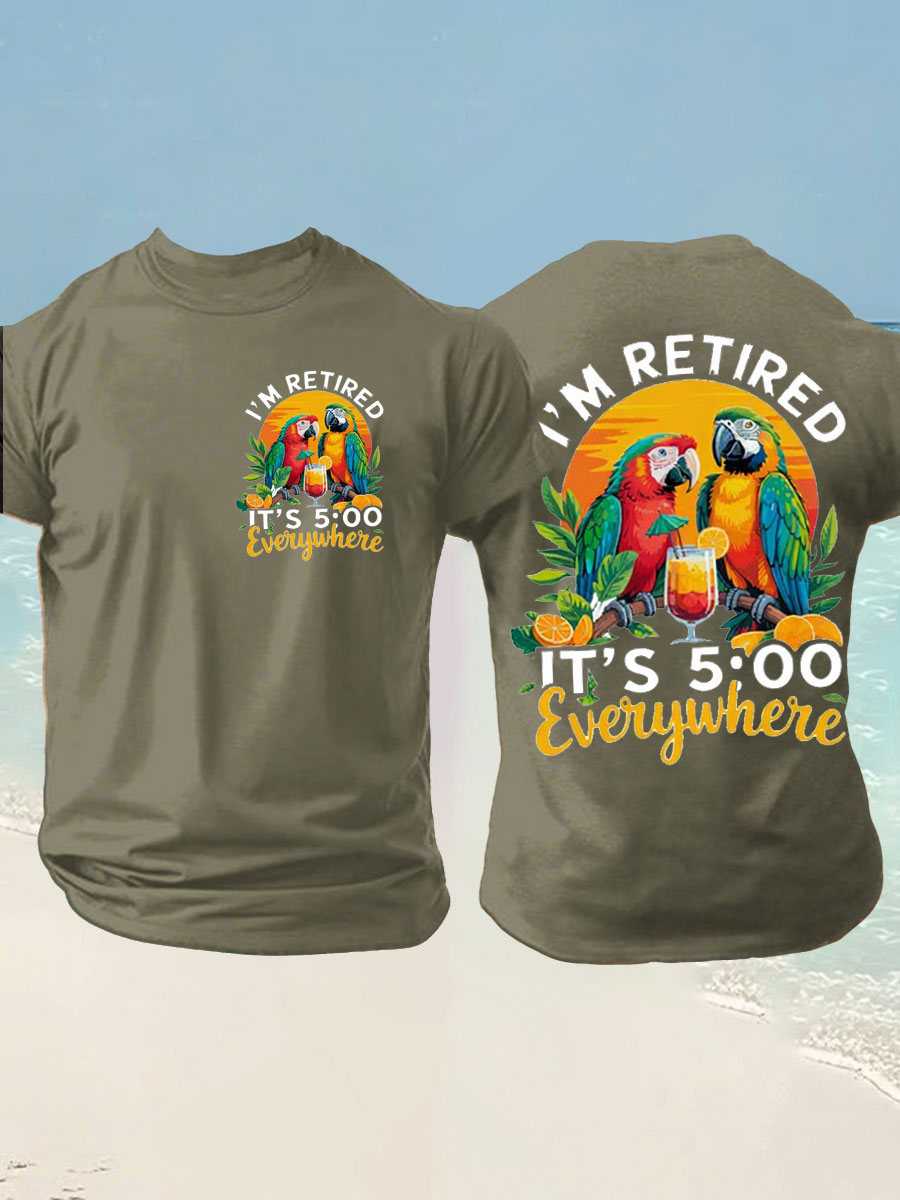 Men's imitation cotton short-sleeved T-shirt