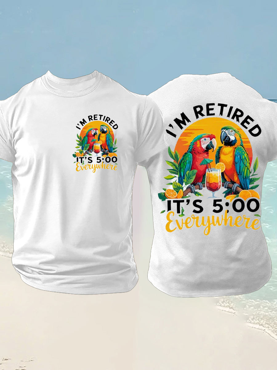 Men's imitation cotton short-sleeved T-shirt