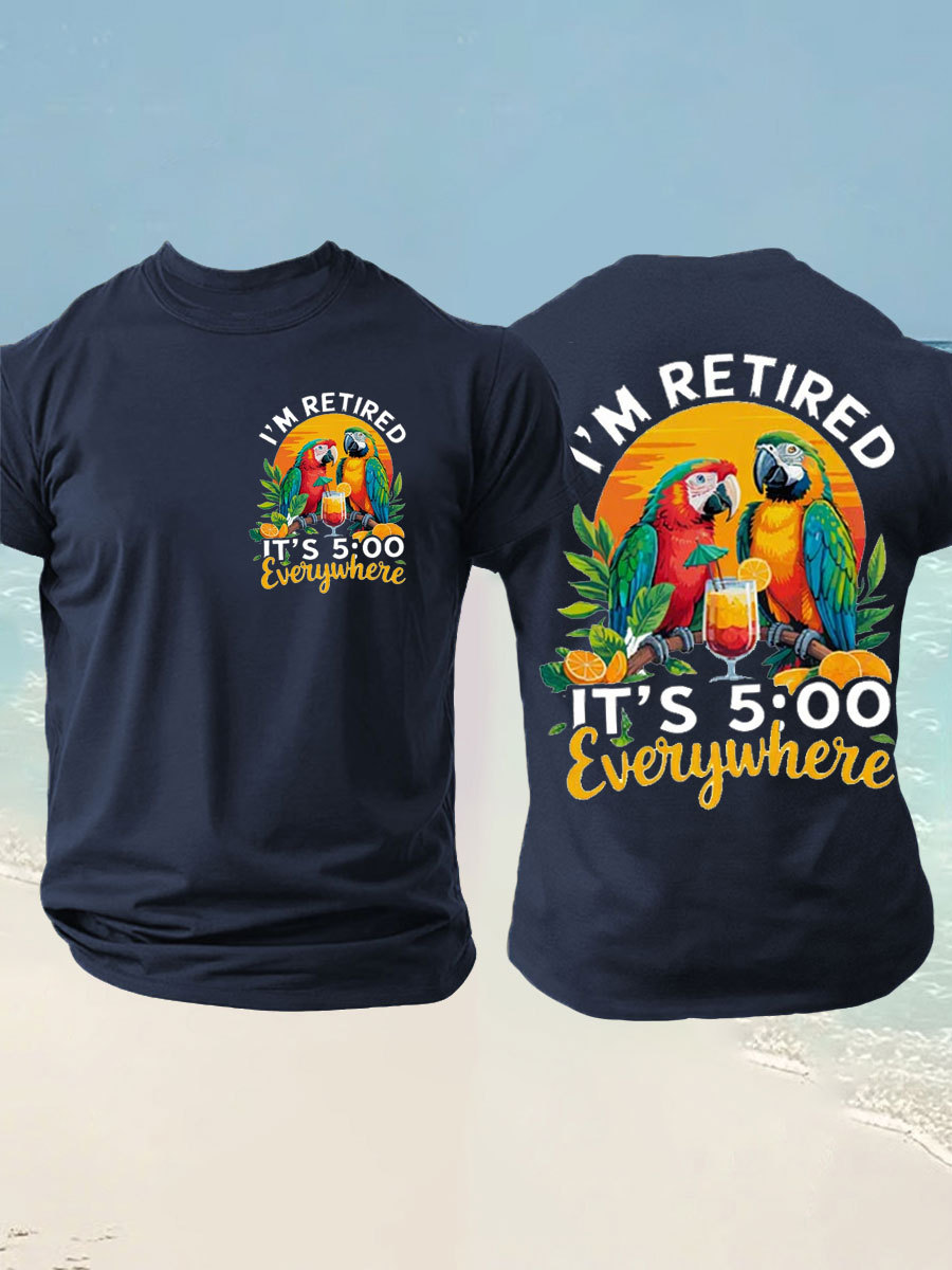 Men's imitation cotton short-sleeved T-shirt