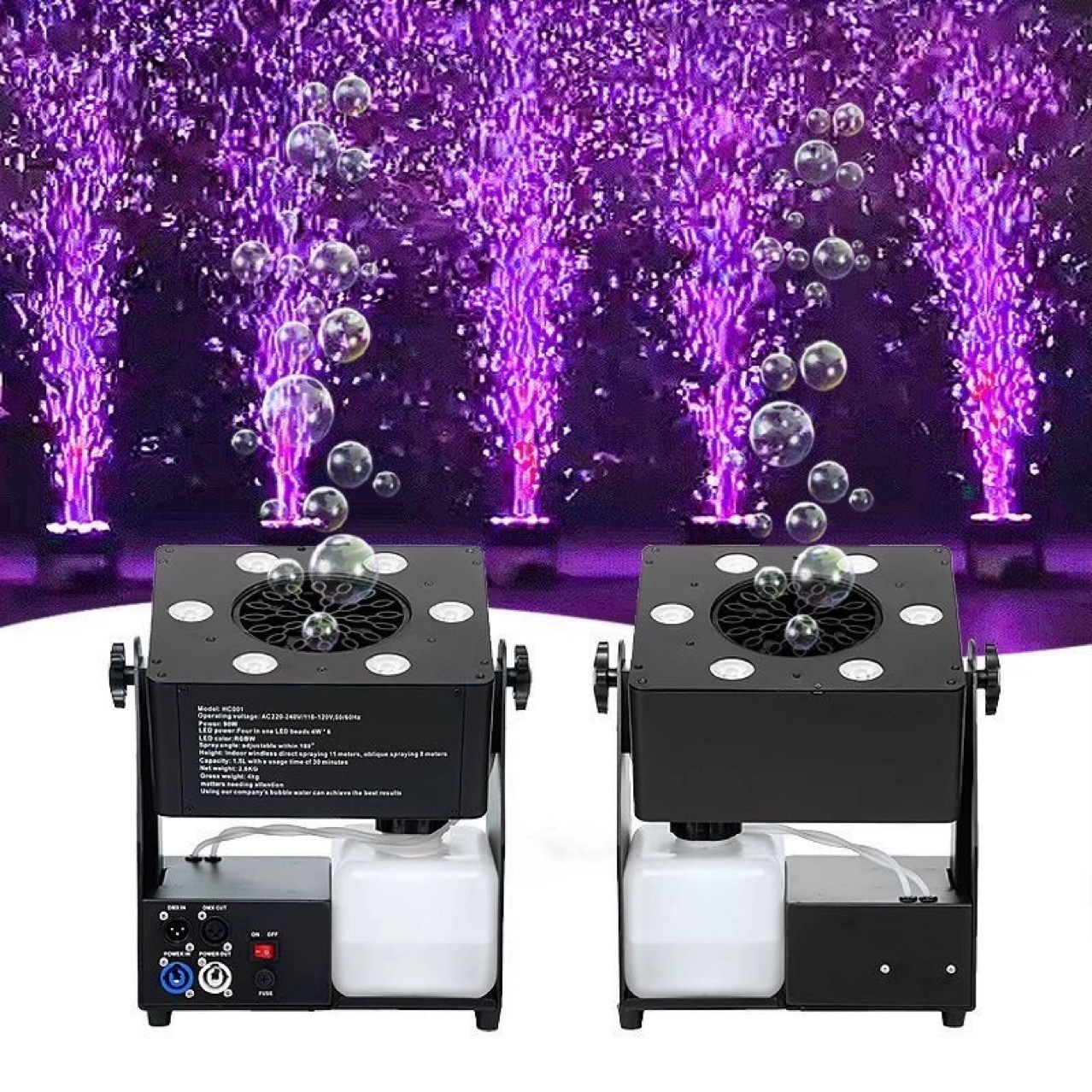 90W DMX Remote Control LED Bubble Machine Atmospheric Locust Bubble Machine