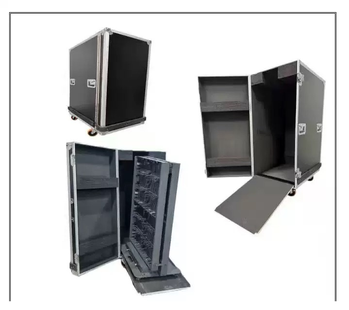 Three-fold LED Poster Screen Energy Saving Foldable LED Poster Panel Ultra-Thin Portable Tri-Fold LED Poster Screen Display with Flycase