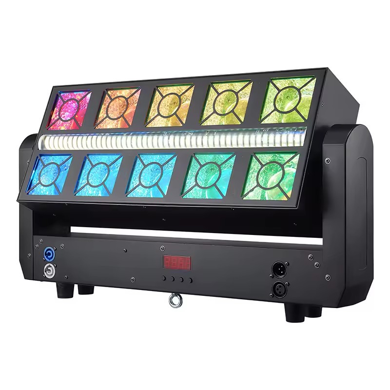 New 10*25W RGBW 4in1 LED Beam Strobe Moving Bar Stage Strobe Light for Stage Event Club Project