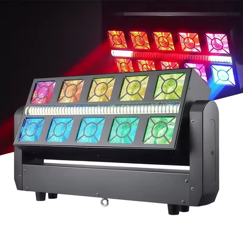 New 10*25W RGBW 4in1 LED Beam Strobe Moving Bar Stage Strobe Light for Stage Event Club Project