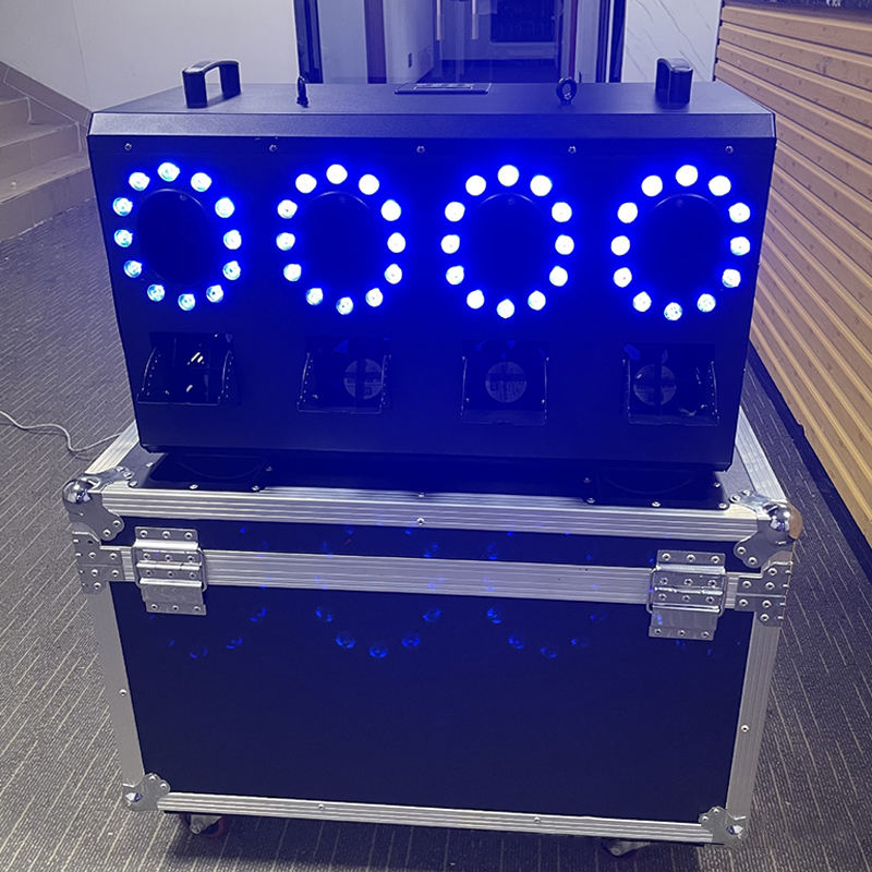 3000W LED Four Hole Smoke Bubble Maker DMX Stage Show Wedding Smoke Bubble Machine
