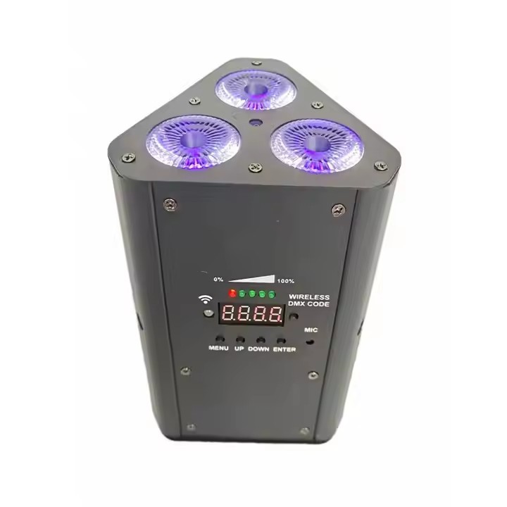 3x18w Wireless RGBWA+UV 6in1 LED Dj Parcan Uplight for Wedding Club
