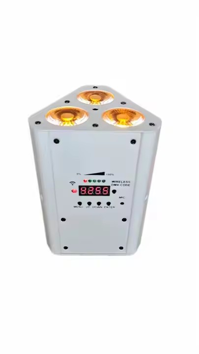 3x18w Wireless RGBWA+UV 6in1 LED Dj Parcan Uplight for Wedding Club