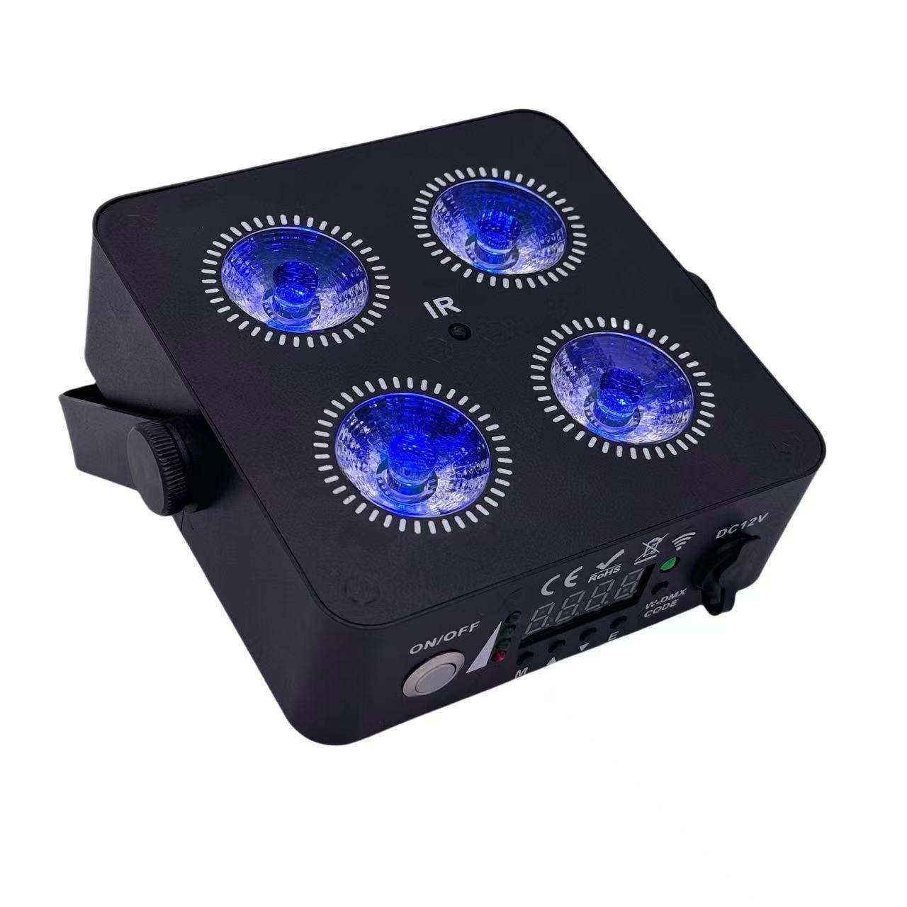 Wireless DMX Up lights 4x18w LED Battery Powered Uplight For Wedding Party club Lighting Stage light