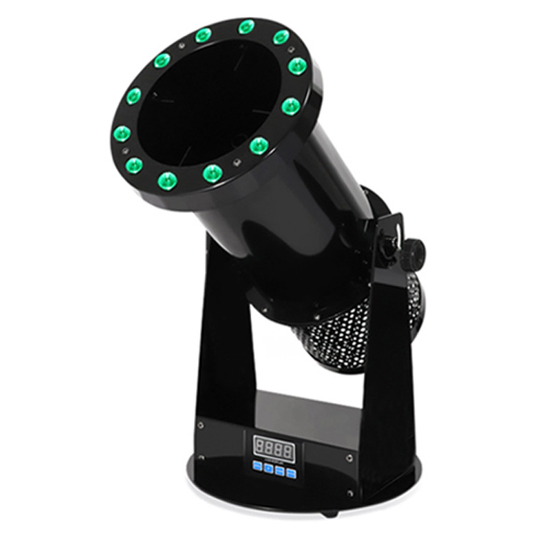 LED Electric Paper Machine Bar Spray Machine DMX512 Performance Stage Atmosphere Rainbow Machine Special Effects 