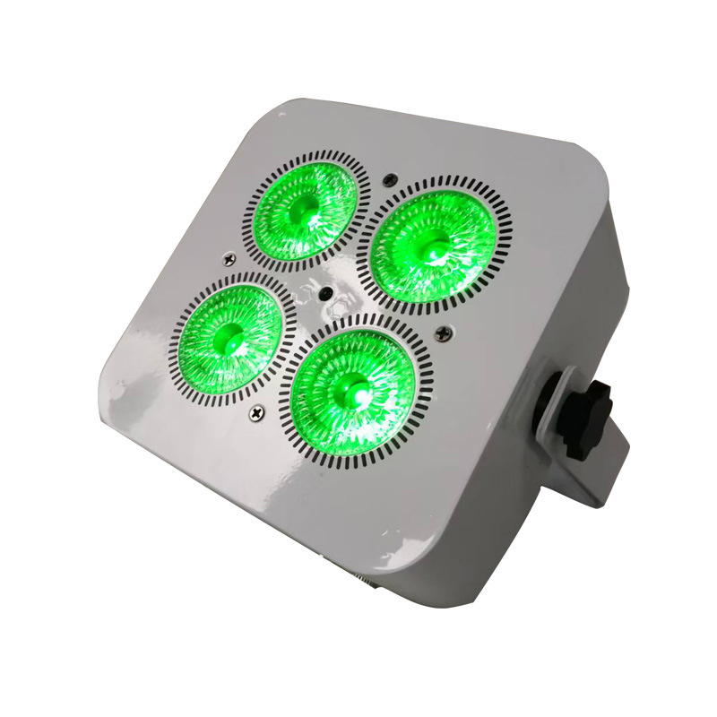 Wireless DMX up Lights 4x18w LED Battery Powered Uplight for Wedding Party Club Lighting Stage Light