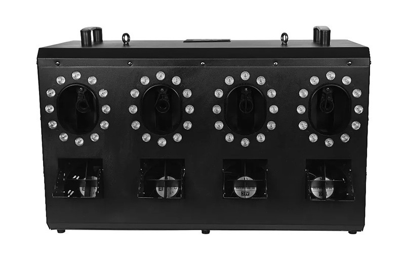 3000W LED Four Hole Smoke Bubble Maker DMX Stage Show Wedding Smoke Bubble Machine