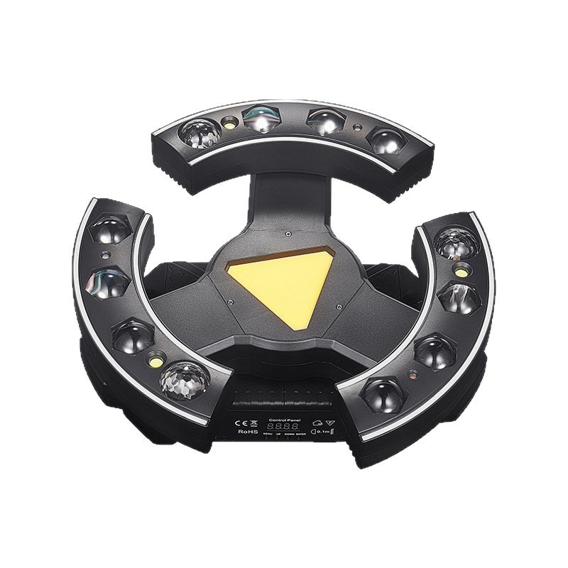 New Hot Twelve Rotating Rings Infinite Beam RGBW LED Stage Moving Head Light DMX512 Control Battery Theme Parks