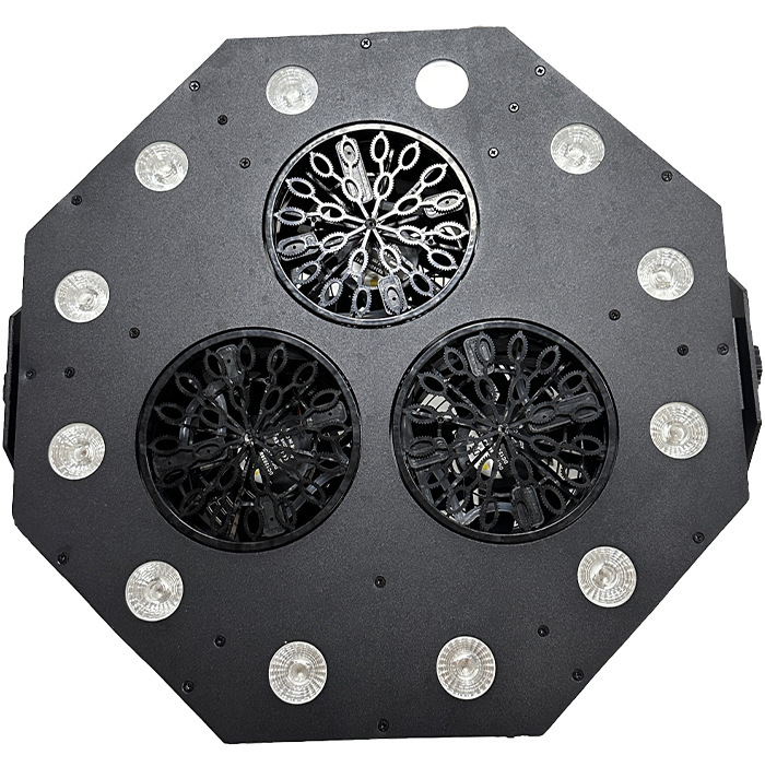 New Outdoor Party Wedding Magic Bubble Machine with 12 LEDs Dmx Stage Effects