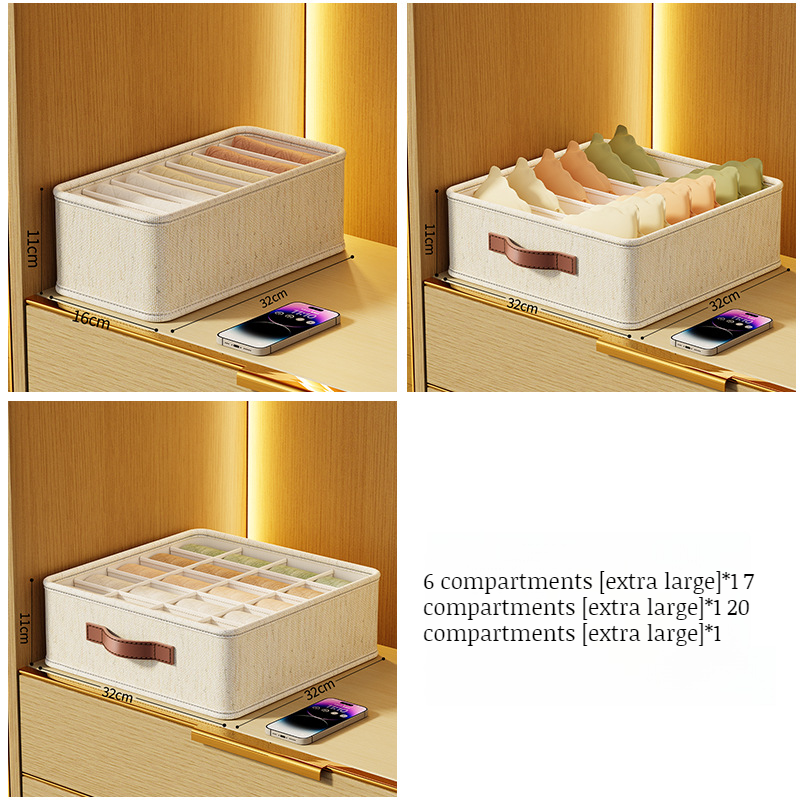 Multifunctional compartmentalized storage box
