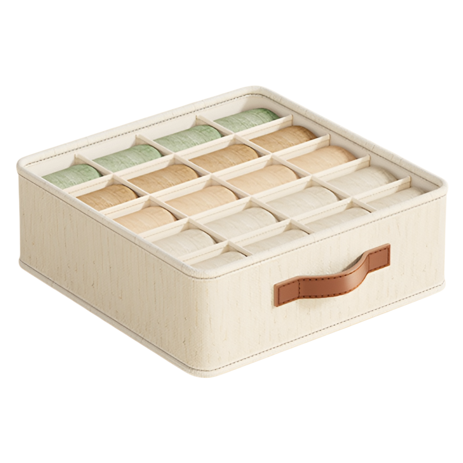 Multifunctional compartmentalized storage box