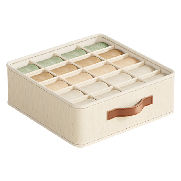 Multifunctional compartmentalized storage box