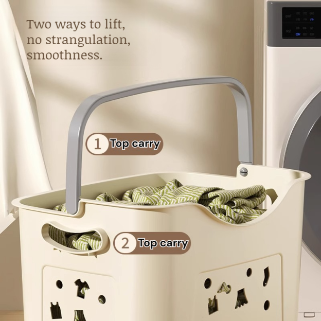 Plastic Dirty Laundry Basket Clothes  Basket Bathroom Storage Bucket Toys Clothes Laundry Basket