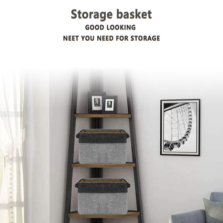 Cotton Linen Clothes Foldable Organizer Box