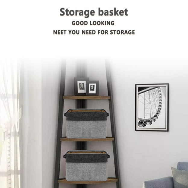 Cotton Linen Clothes Foldable Organizer Box