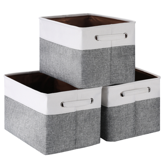 Cotton Linen Clothes Foldable Organizer Box