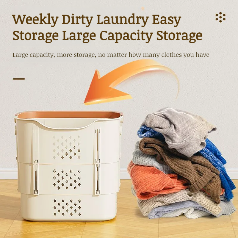 Multilayer largecapacity clothing storage basket