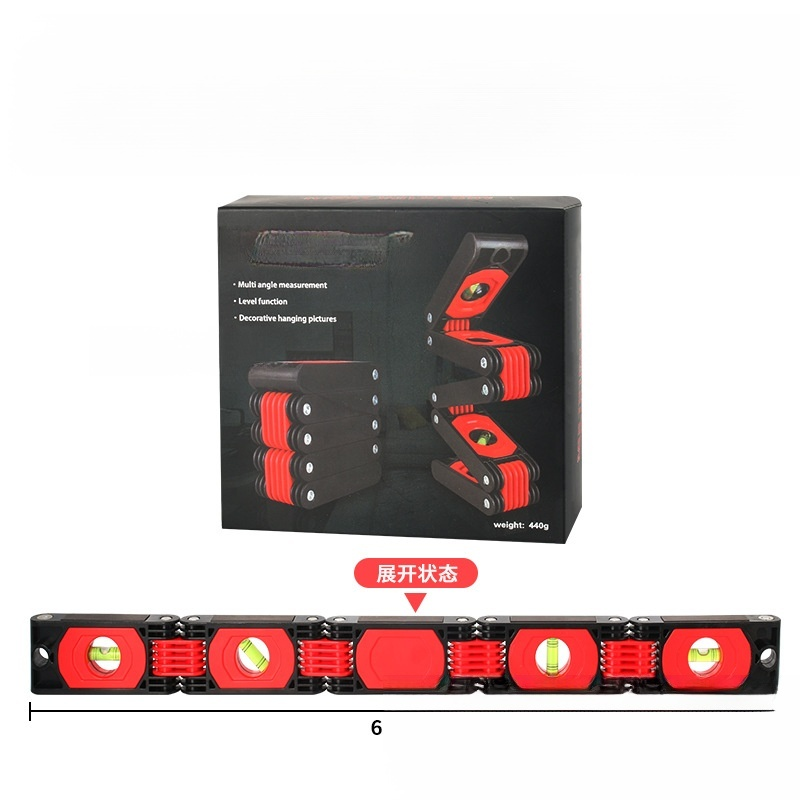Multiangle corner magnetic balance gauge level ruler