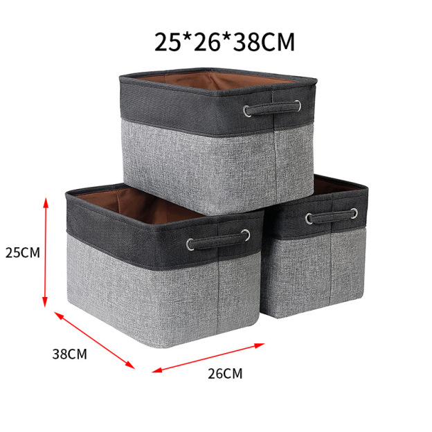 Cotton Linen Clothes Foldable Organizer Box