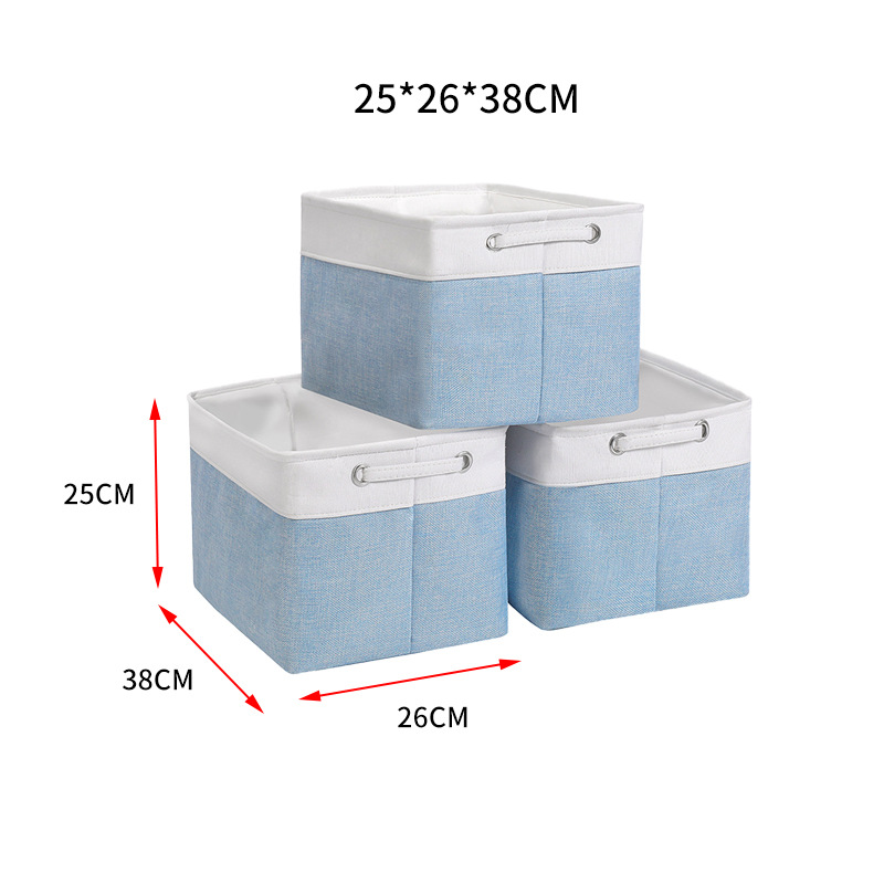 Cotton Linen Clothes Foldable Organizer Box
