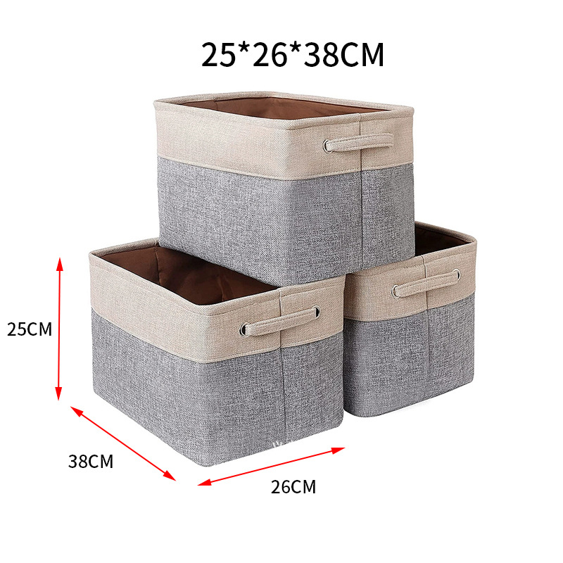 Cotton Linen Clothes Foldable Organizer Box