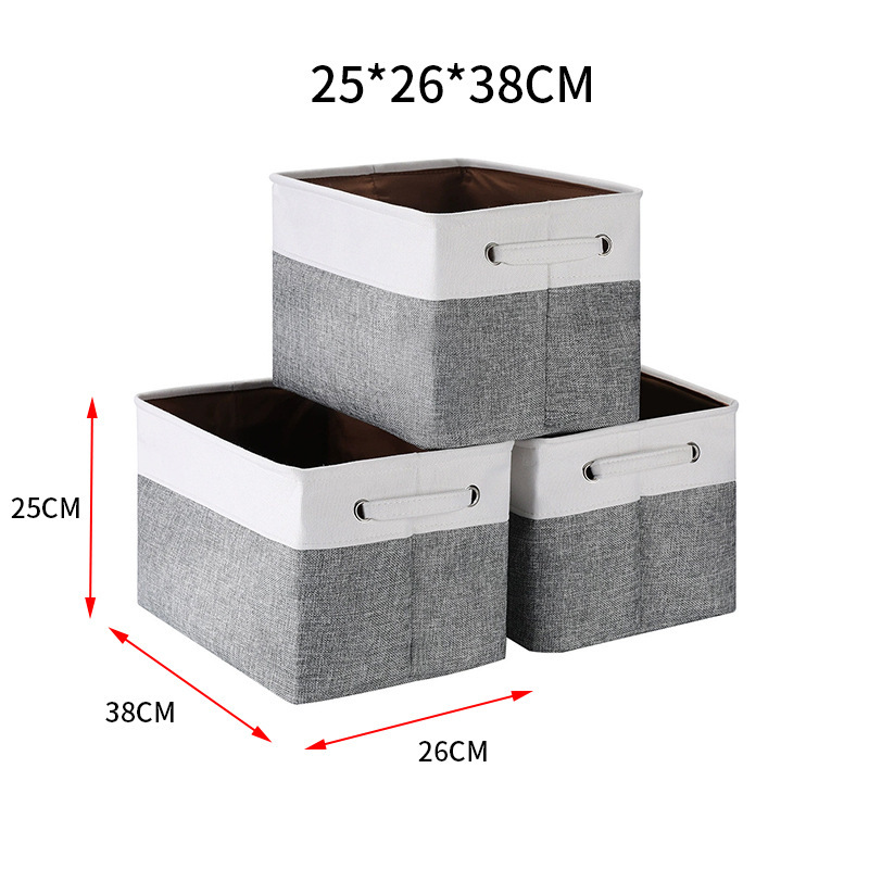 Cotton Linen Clothes Foldable Organizer Box