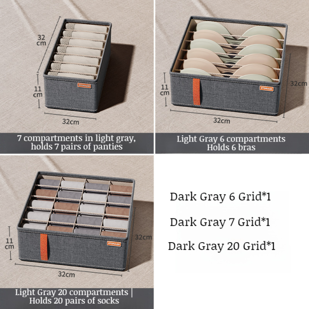 Multifunctional compartmentalized storage box