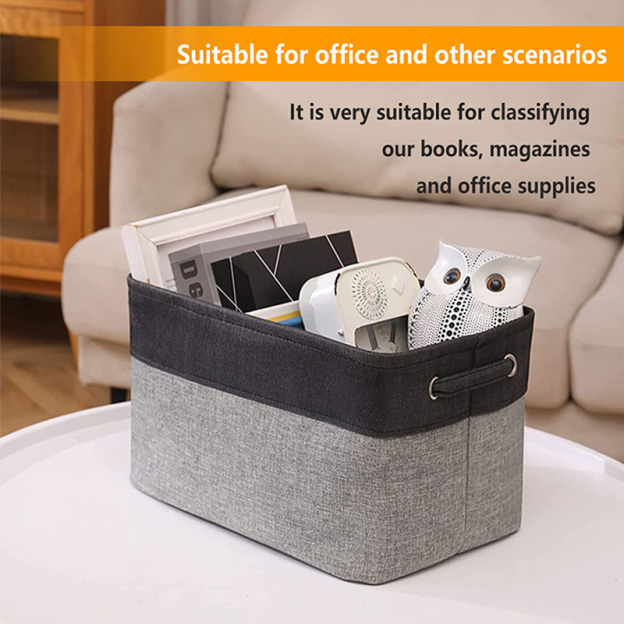 Cotton Linen Clothes Foldable Organizer Box