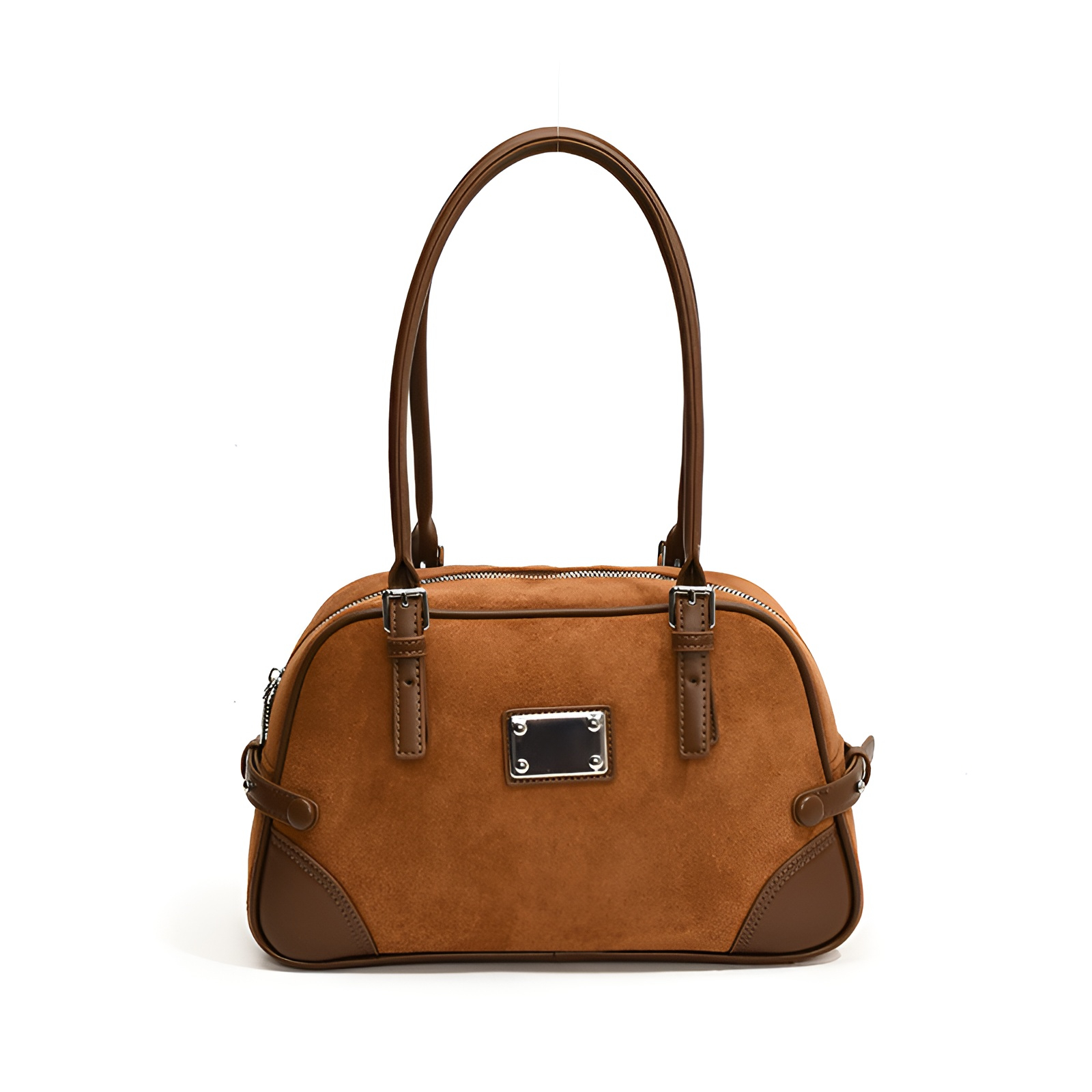 Boston Tasche Damen Handtasche große Kapazität Unterarmtasche mattiert Retro Damen Schulterkissen Ta