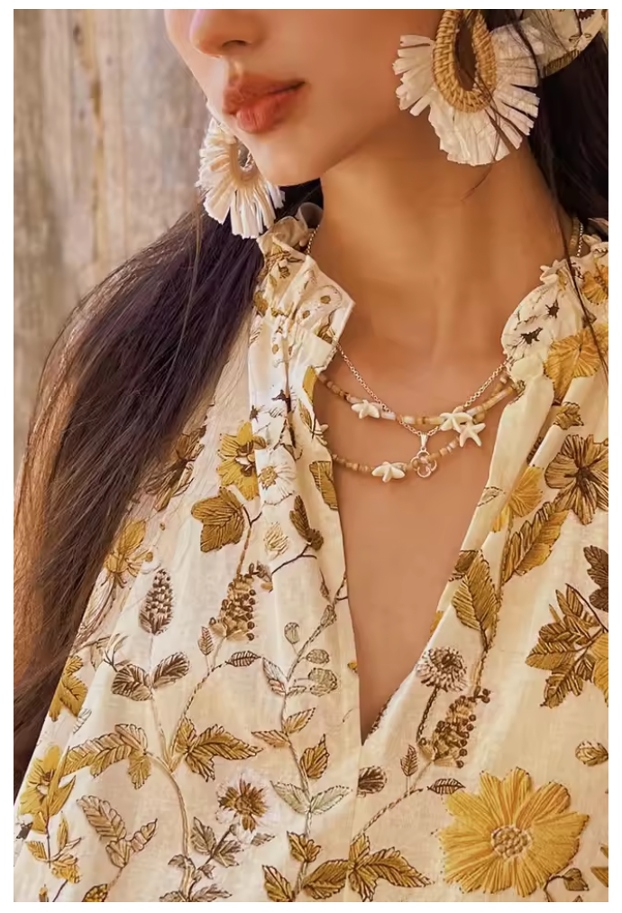 Summer printed slim shoulder strap dress