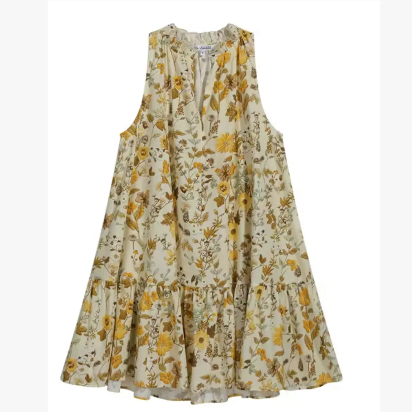 Summer printed slim shoulder strap dress