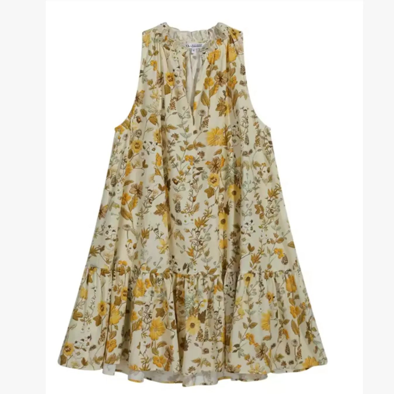 Summer printed slim shoulder strap dress