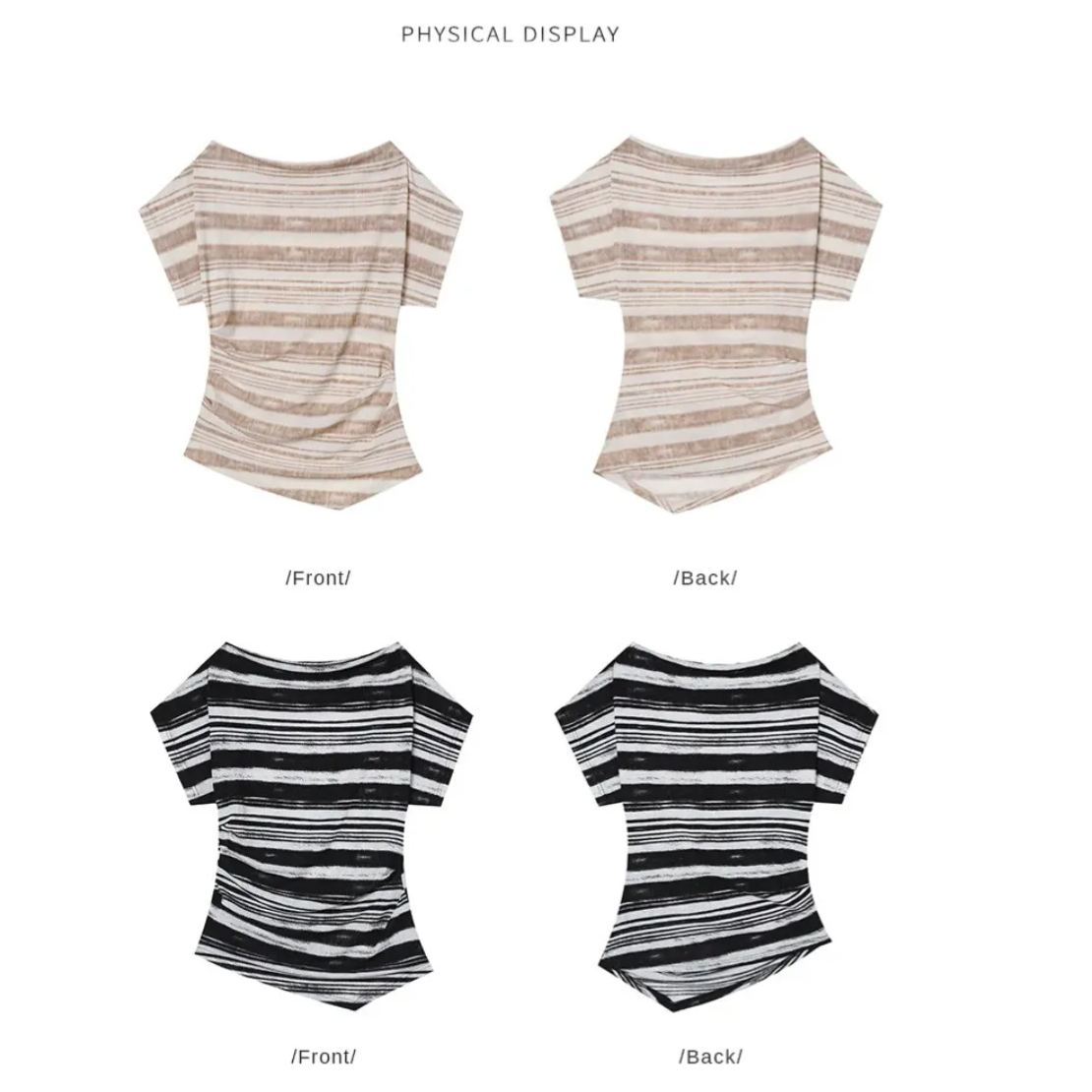 Striped short sleeved shirt