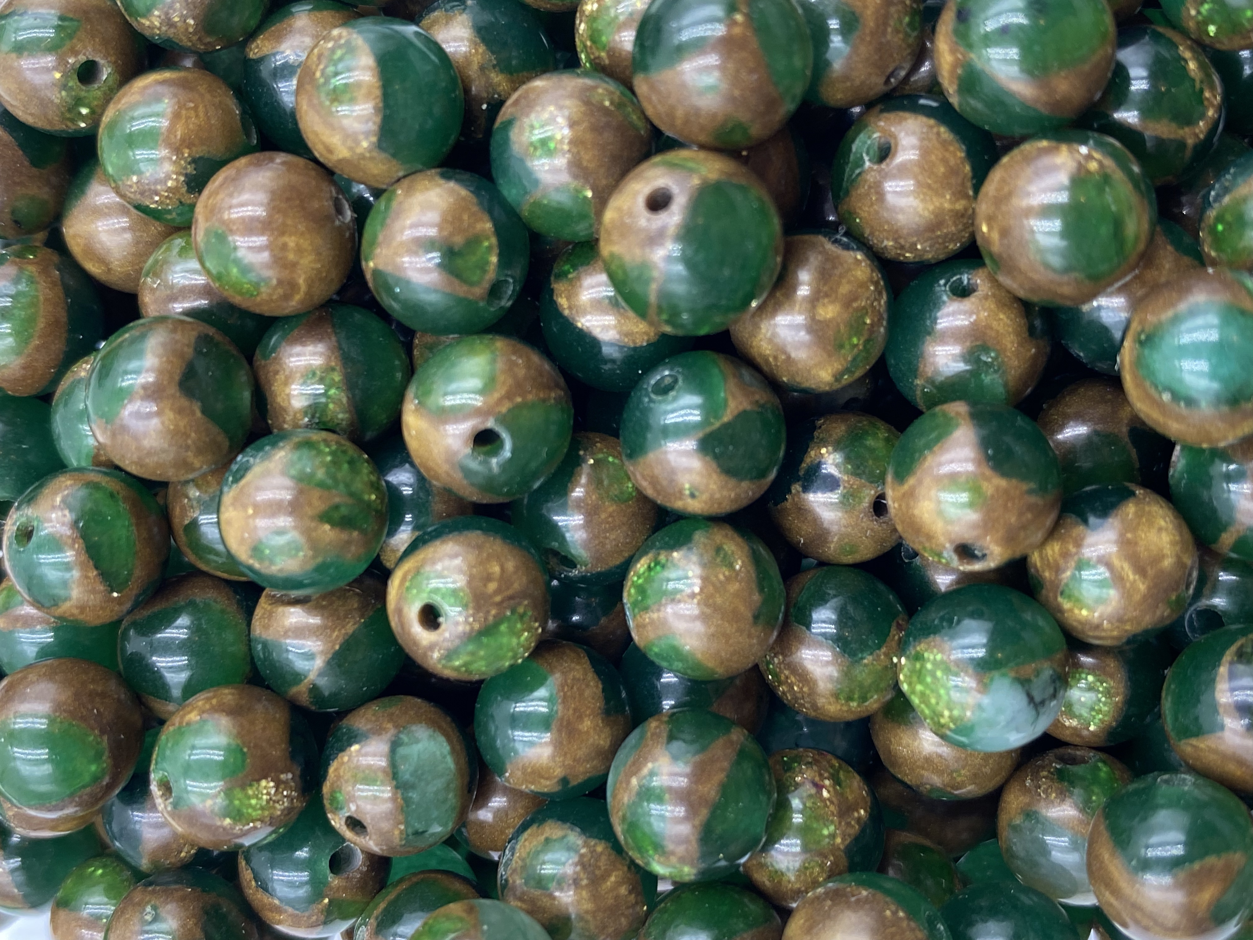 Green Golden Colorful Stone