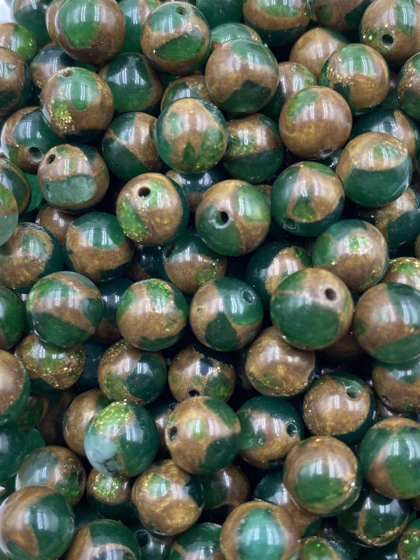 Green Golden Colorful Stone