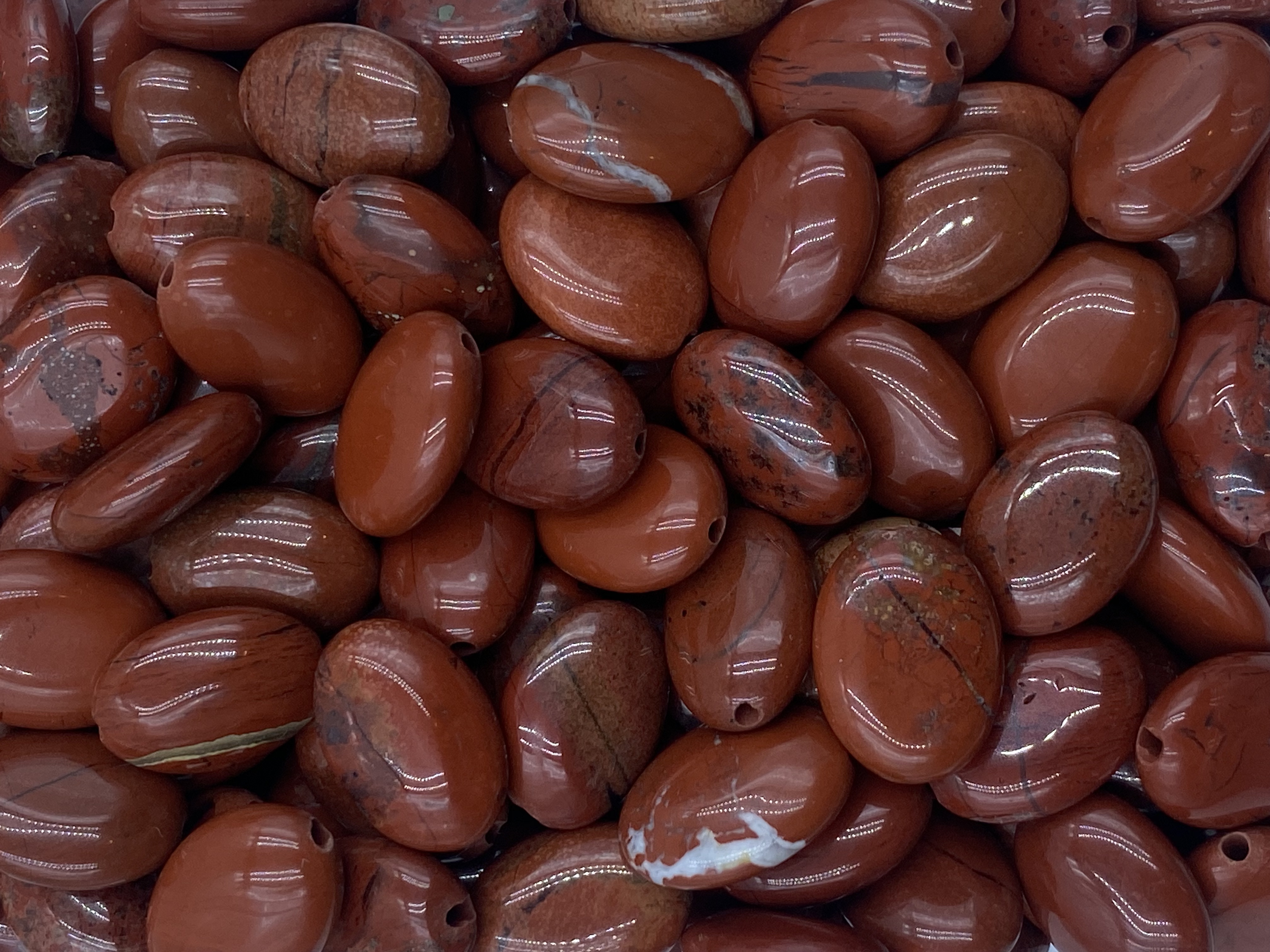 Red Jasper Pebble Shape